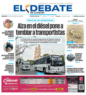 Cover of El Debate de Culiacan