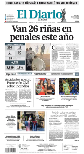 Cover of El Diario de Juarez
