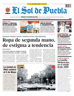 Cover of El Sol de Puebla