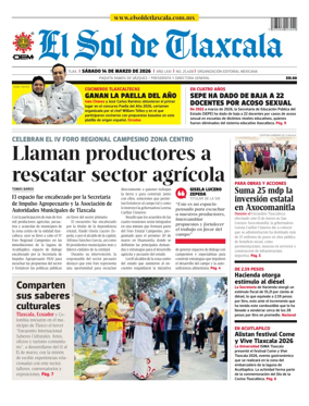 Cover of El Sol de Tlaxcala