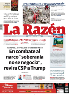 Cover of La Razon de Mexico
