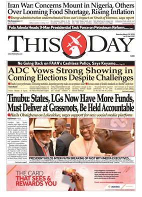 Cover of THISDAY