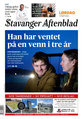 Cover of Stavanger Aftenblad