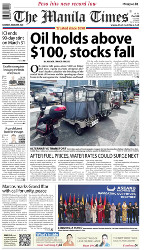 Cover of The Manila Times