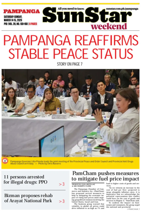 Cover of Sun.Star Pampanga