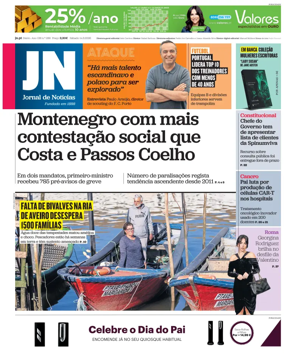 Cover of Jornal de Noticias