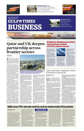 Cover of Gulf Times Business