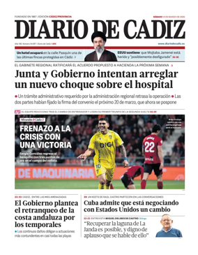 Cover of Diario de Cadiz