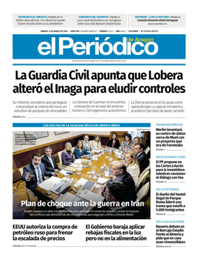 Cover of El Periodico Aragon