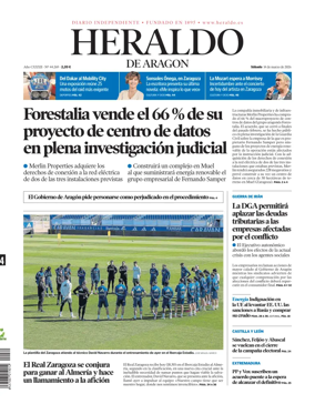 Cover of Heraldo de Aragon
