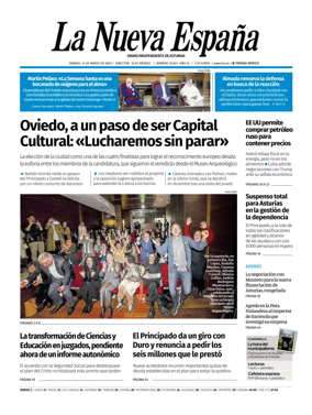 Cover of La Nueva Espana (Oviedo)