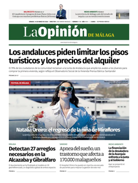 Cover of La Opinion de Malaga