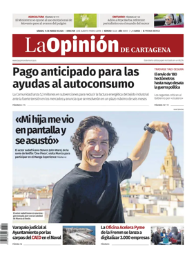 Cover of La Opinion de Murcia (Cartagena)