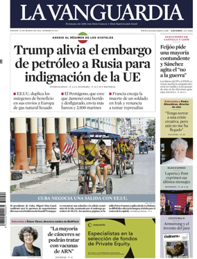 Cover of La Vanguardia (1st Edition)
