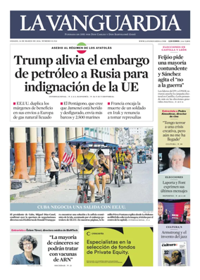 Cover of La Vanguardia