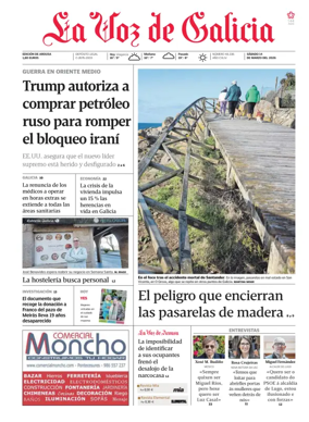 Cover of La Voz de Galicia (Arousa)