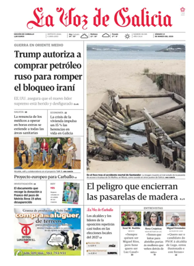 Cover of La Voz de Galicia (Carballo)