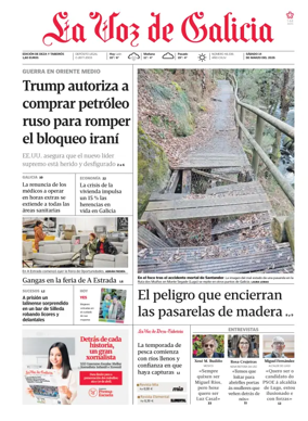 Cover of La Voz de Galicia (Deza)