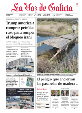 Cover of La Voz de Galicia (Ferrol)