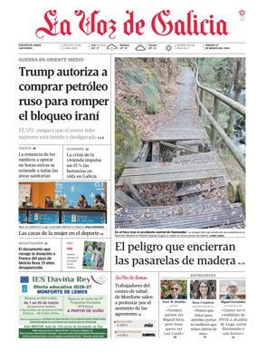 Cover of La Voz de Galicia (Monforte)