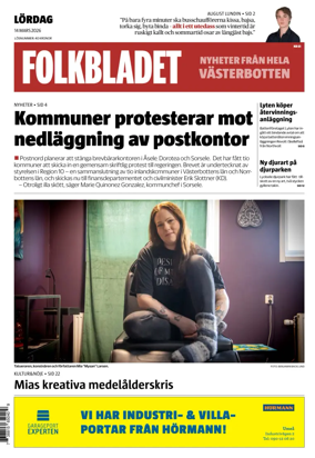 Cover of Folkbladet Vasterbotten