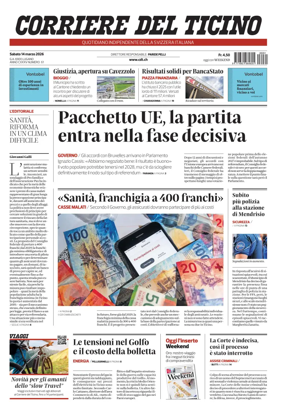 Cover of Corriere del Ticino