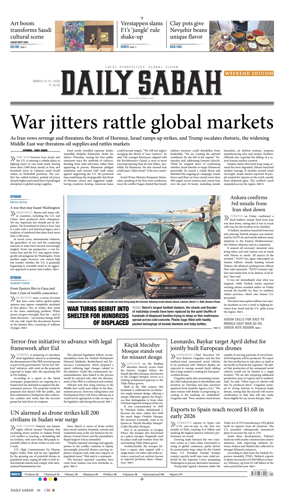 Cover of Daily Sabah (Turkey)