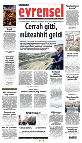 Cover of Evrensel Gazetesi