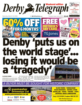 Cover of Derby Telegraph
