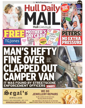 Cover of Hull Daily Mail