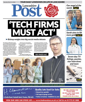 Cover of Lancashire Evening Post