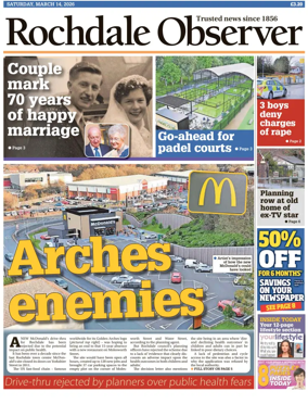 Cover of Rochdale Observer