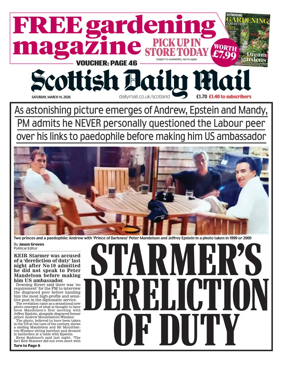 Cover of Scottish Daily Mail