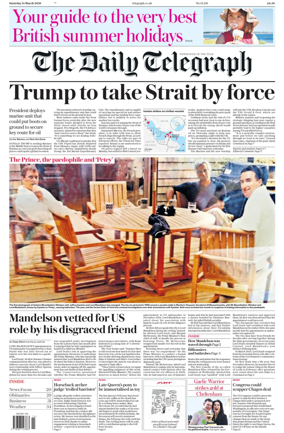 Cover of The Daily Telegraph - Saturday