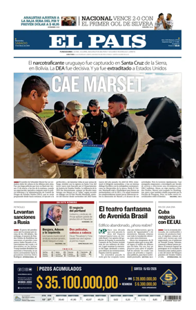 Cover of El Pais (Uruguay)
