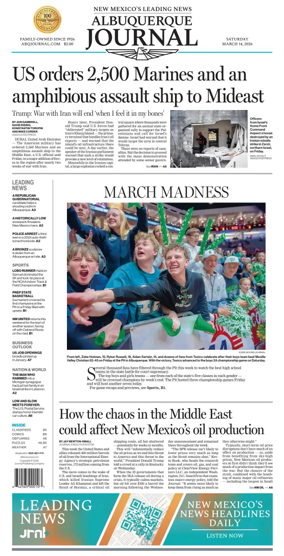 Cover of Albuquerque Journal