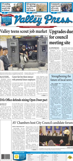 Cover of Antelope Valley Press