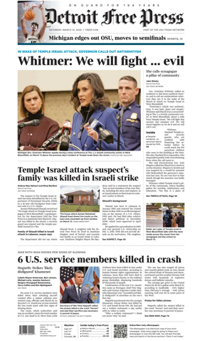 Cover of Detroit Free Press