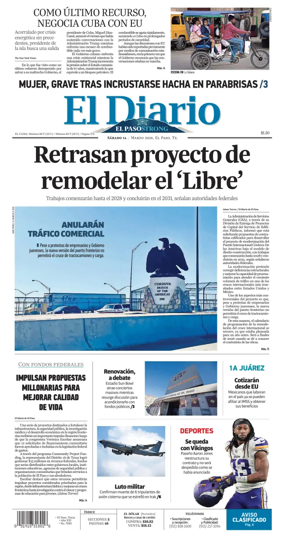 Cover of El Diario de El Paso