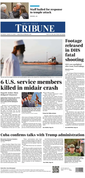 Cover of Great Falls Tribune