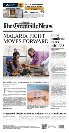 Cover of The Greenville News