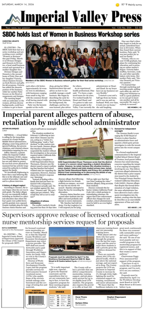 Cover of Imperial Valley Press