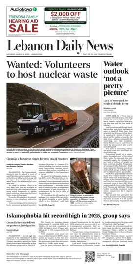 Cover of Lebanon Daily News