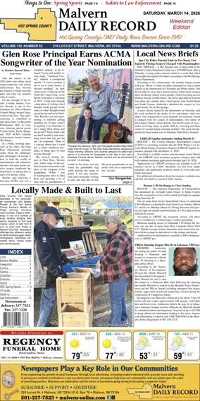 Cover of Malvern Daily Record