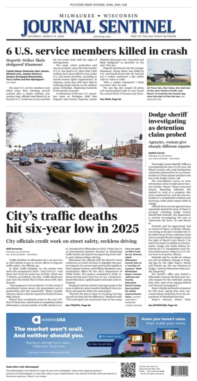 Cover of Milwaukee Journal Sentinel