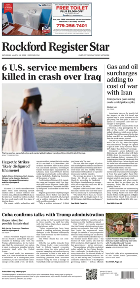 Cover of Rockford Register Star