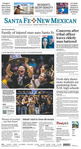 Cover of Santa Fe New Mexican