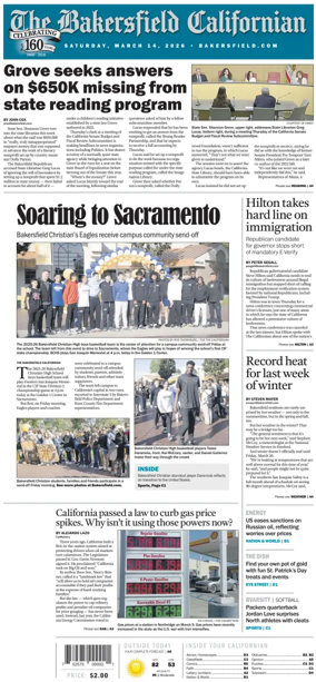 Cover of The Bakersfield Californian