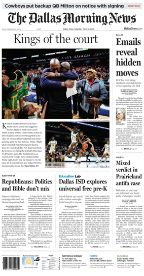 Cover of The Dallas Morning News