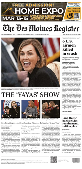 Cover of The Des Moines Register